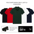 POLO SHIRT BUNDLE [BUY 2, GET 5] + SUNGLASSES